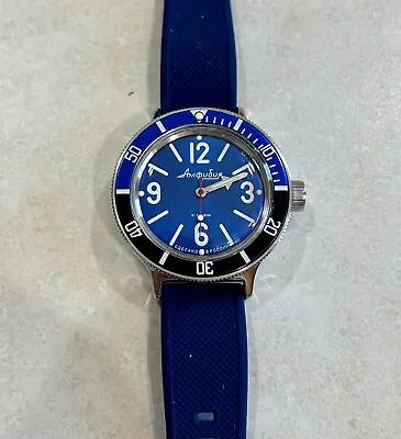 Vostok Amphibia Watch With Custom Bezel • $85