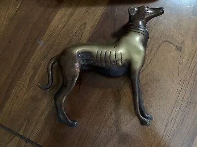 Vintage Bronze Greyhound Dog Figurine Statue • $55