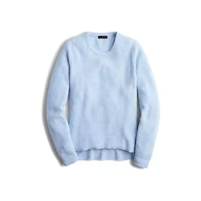 J. Crew High Low Waffle Sweater Crewneck Light Blue Size XS • $35