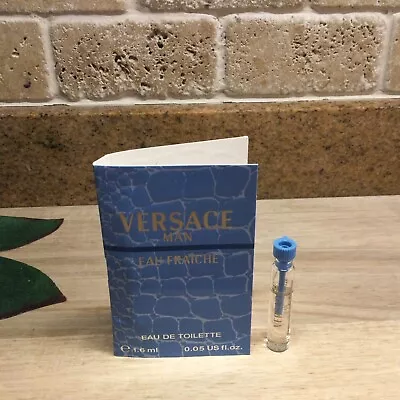 New Versace Man Eau Fraiche Eau De Toilette EDT Sample Spray 1.6 Ml • $13.17