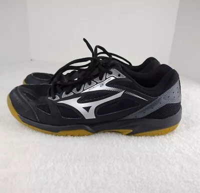 Women's Mizuno Cyclone Speed 2 Black Silver US SZ 11 Volleyball Shoes • $20