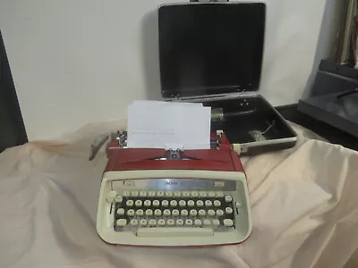 Vintage Royal Custom Typewriter Magic Margin Red W/ Case • $49.99