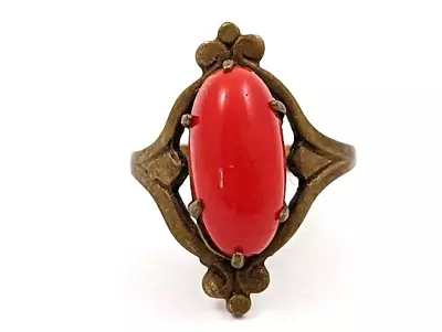 Vintage Czech Glass Ring 1930's Vintage Jewelry • $35