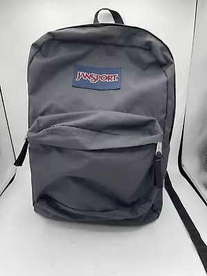 JanSport Superbreak Classic School Backpack Black T501 Pocket Organizer • $25.98