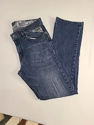 Volcom Enowen Mens 32 X 30 Classic Straight Denim Blue Jeans • $23.88