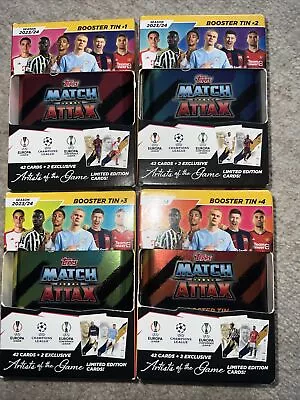 Booster Mini Tin Bundle New - Topps Match Attax All 4 Tins 23/24 • £35