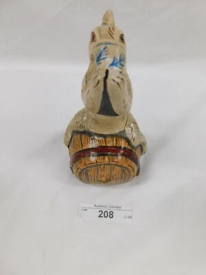$130 • Buy 208/123 2014 Vaillancourt Folk Art ~ Rabbit Sitting On Barrel Drinking ~ Catalog