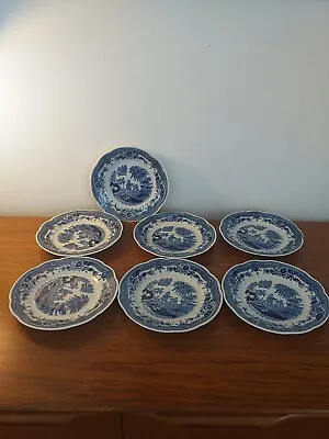 £50 • Buy Vintage Arabia Finland Singapore Side Plates X7