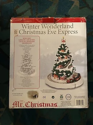 Mr. Christmas Winter Wonderland Christmas Eve Express Musical Train Tree • $55