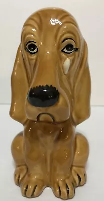 Basset Hound Sad Dog Puppy Crying Piggy Bank 1970’s Ceramic Vintage • $24.99