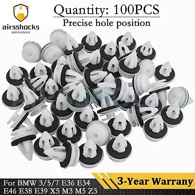 100X Door Panel Clips 51411973500 For BMW 3/5/7 E36 E34 E46 E38 E39 X5 M3 M5 Z3 • $4.65