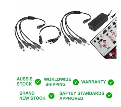 SHOCK ELECTRONIX SE350-JUG 8-Way Power Cable+9V FOR KORG Volca BASS Sample BEAT • $58.95