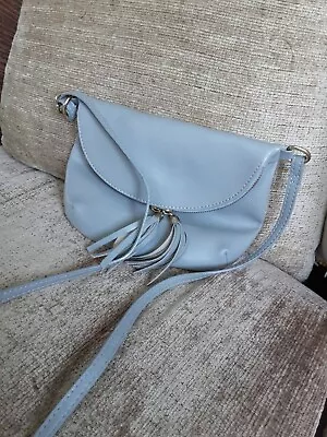 Warehouse Grey Leather Handbag Shoulderbag Crossbody Bag • £4.99