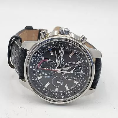 Seiko Chronograph 10 BAR WR Men's Watch/May Need Servicing • $23.50