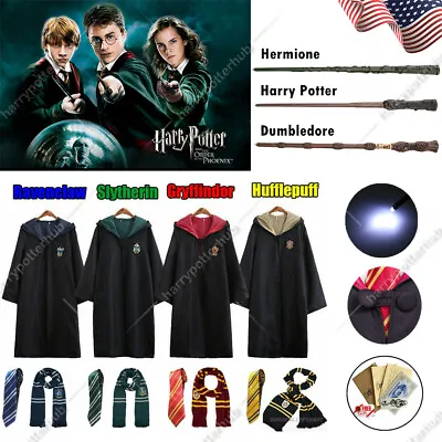 Harry Potter Hogwarts Adult Child Robe Cloak Halloween COS Costumes Party Xmas • $5.09