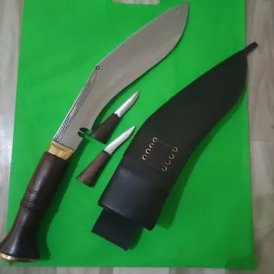 Authentic Gurkha Kukri Knife 10 Inch Handmade Machete Buffalo Leather Sheath ++ • $209