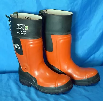 Stihl Concept Chainsaw Wellies Safety Boots Steel Toe  42 Uk8 Rubber Brand New • £70