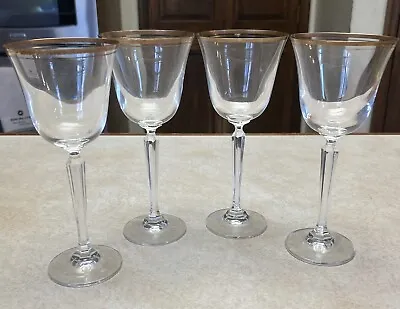 Preowned Vintage Mikasa Wheaton Series Crystal Wine Glasses -Set Of Four • $30