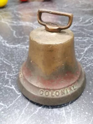 Antique 1832 ~ 1922 Colonial Brass Bell Nice Patina  • $16.99