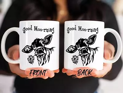 Good Morning Cow Mug Cow Mug For Men And Women Birthday Good Moo Rning Gift For • £16.87