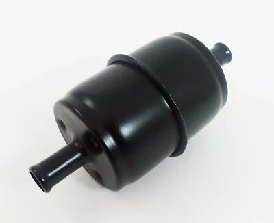 Black Steel Disposable Fuel Filter 3/8  Inlet & Outlet  • $8.42