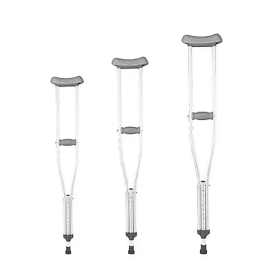 Underarm Crutch Portable Adjustable Height For Women Elderly Disabled • £19.32