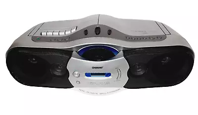 Sony Vintage CFD-F10 Boombox CD Radio Cassette-Corder Dual Acoustic Bass Silver • $39.99