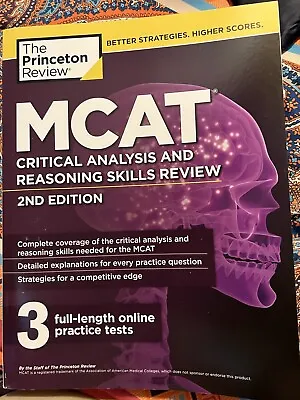 $15 • Buy MCAT Critical Analysis And Reasoning Skills Review , 2nd Edition