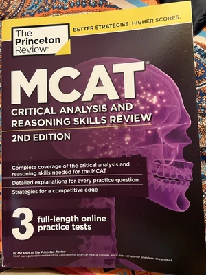 $15 • Buy MCAT Critical Analysis And Reasoning Skills Review , 2nd Edition