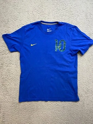 $4.99 • Buy Nike Neymar Jr #10 Player Tee Brazil Men’s Size Large Regular Fit Blue