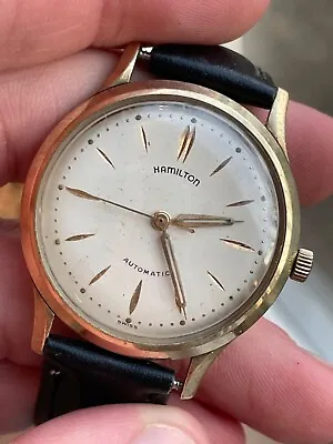 Vintage Hamilton Mens Automatic Watch Gold Plated/ Stainless Steel Working Well • $99.99