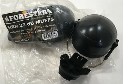 $20.95 • Buy Forester H31P3ET NRR 23dB Ear Muffs Fits Xextreme, Peltor, MSA Chainsaw Helmets