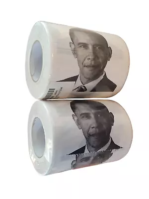Big Mouth Toys Funny Toilet Paper Novelty Gift President Barack Obama 2 Rolls • $22.50