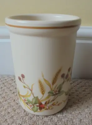 Vintage Marks And Spencer Harvest Utensil Jar Ceramic Spoon Storage Pot M&S 1980 • £6.99