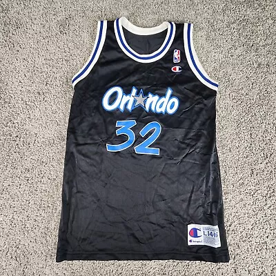 Vintage Champion Shaquille O'Neal Jersey Youth Large 14-16 Orlando Magic Shaq • $49.87