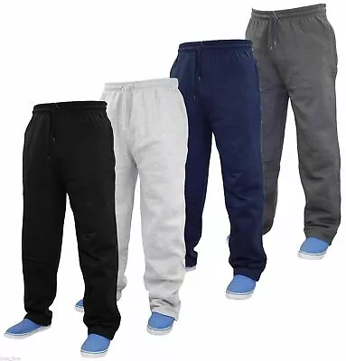 Mens Fleece Open Hem Bottoms Track Pants Casual Joggers Jogging Trousers S-5XL  • $9.95