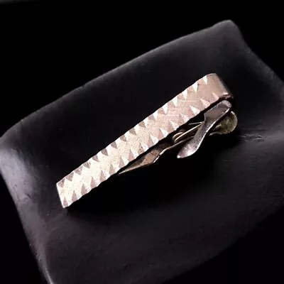925 Sterling Silver Tie Clip Vintage Mark 'STERLING' 3.8 Gram • $13.53