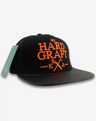 KING Streetwear Snapback Cap - Hard Graft Cap Black - New • £15