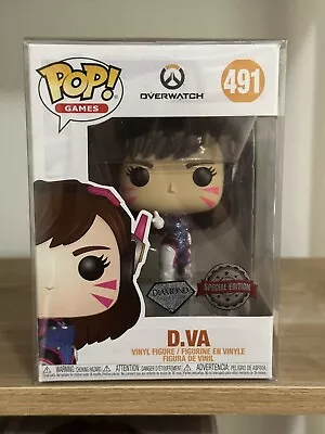 $110 • Buy Pop! Funko Games - Overwatch #491 DVA (Diamond Glitter)