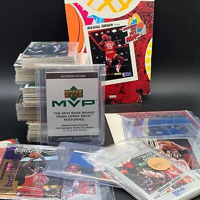 Massive Michael Jordan Card Collection - 225+ Cards Sealed Packs Rare Stickers • $599.99