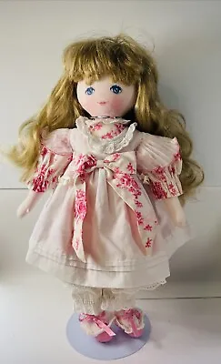 Mundia Christine Et Cecile Vintage Soft Doll Long  Hair Pink/White • $28.98