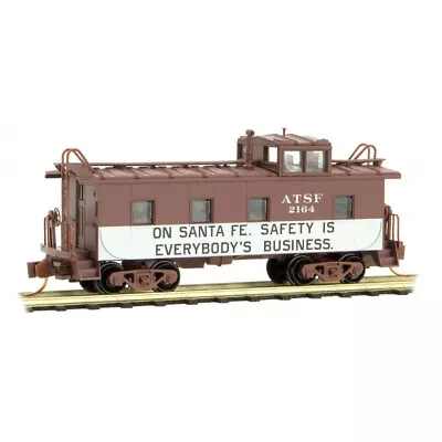 AT&SF Santa Fe 36' Riveted Steel Caboose W/Offset Cupola MTL #100 51 370 N Scale • $38.49