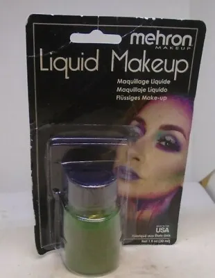 Hair And Body Makeup Green Mehron Liquid Theatrical Makeup 1 Oz • $7.19