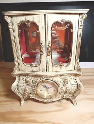 12 X 9 X 4 1/2   VINTAGE  JEWELRY/ Clock  LOVE Box (this Box Has No Ballerina) • $30