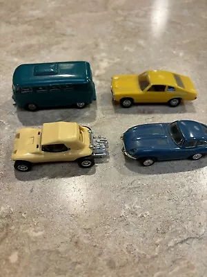 4 Vintage Lindberg Line Mini-Lindy Car Diecast-style Model VW Bus Jaguar Buggy • $19