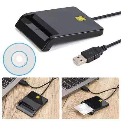 USB 2.0 Smart Card Reader DOD Military CAC Common Access-Bank Card-ID For Mac OS • $11.19