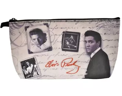 Elvis Presley Cosmetic Pouch Bag Purse OFFICIAL Graceland 9 X4.5 X2  **NEW** • $11.77