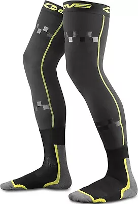 EVS Youth TUG Fusion Knee Brace Socks-Black/Hi-Viz - Motocross Dirt Bike Offroad • $33.95