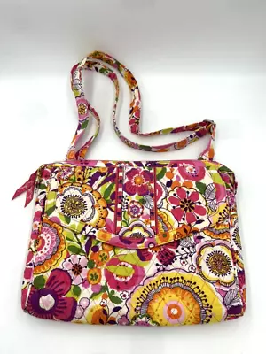 Vera Bradley Clementine Tablet Hipster Shoulder Bag Purse Pink Floral • $19.99