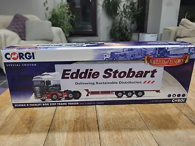 Corgi 1:50 Scale Cc13754 Scania R Facelift Box Step Frame Trailer • £53.40